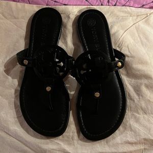 Tory Burch miller sandals like new! Only used them for a few hours!